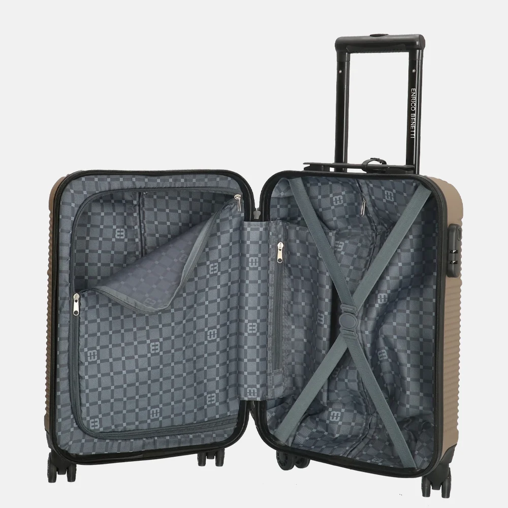 Enrico Benetti Louisville koffer 55 cm champagne bij Duifhuizen