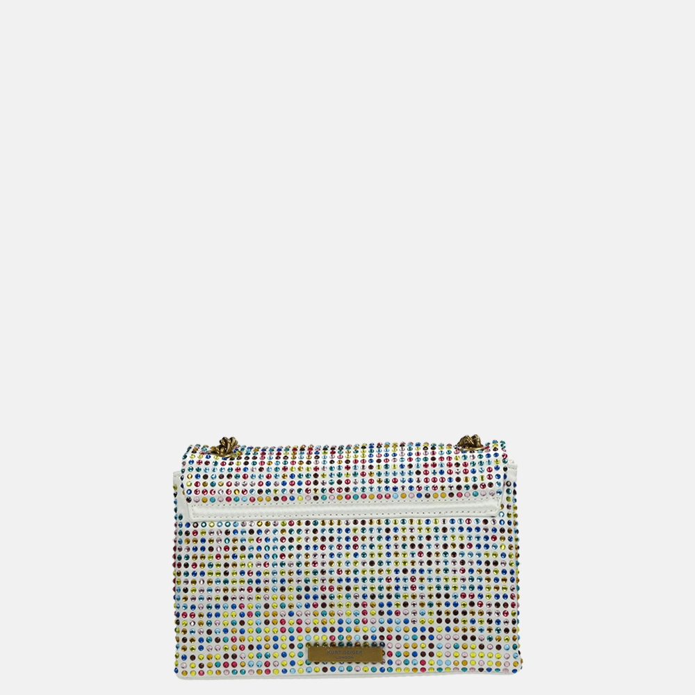 Kurt Geiger Fabric Kensington schoudertas bone bij Duifhuizen