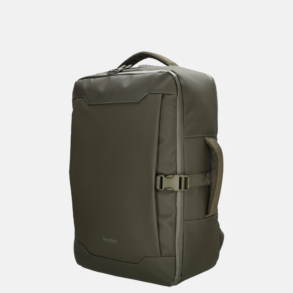 Beagles laptoprugzak 15 inch olijfgroen bij Duifhuizen