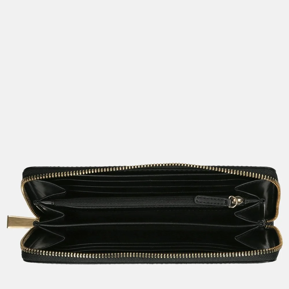 Michael Kors Charm Jet Set ritsportemonnee black bij Duifhuizen