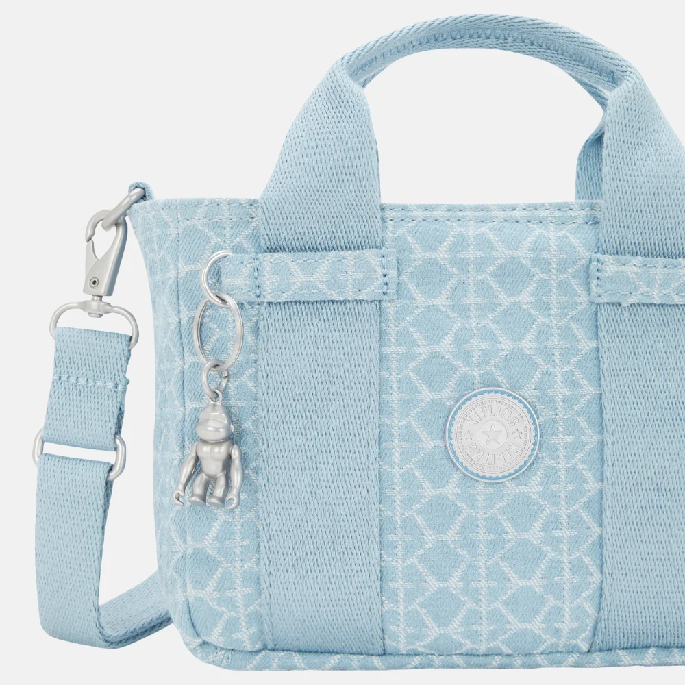 Kipling Ritta handtas mini light denim bij Duifhuizen