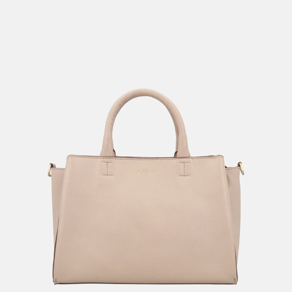 Loulou Essentiels Vera handtas cashmere bij Duifhuizen