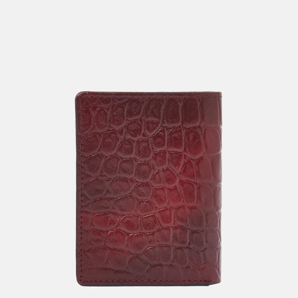 Castelijn en Beerens mini wallet pasjeshouder croco rood bij Duifhuizen