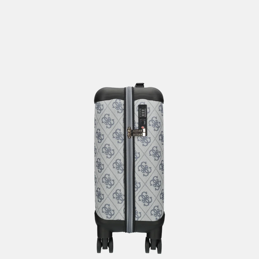 Guess Berta handbagage koffer slate logo bij Duifhuizen