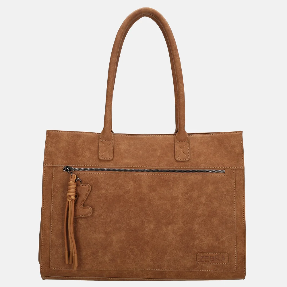 Zebra Trends Rosalyn laptopshopper 14 inch bruin bij Duifhuizen