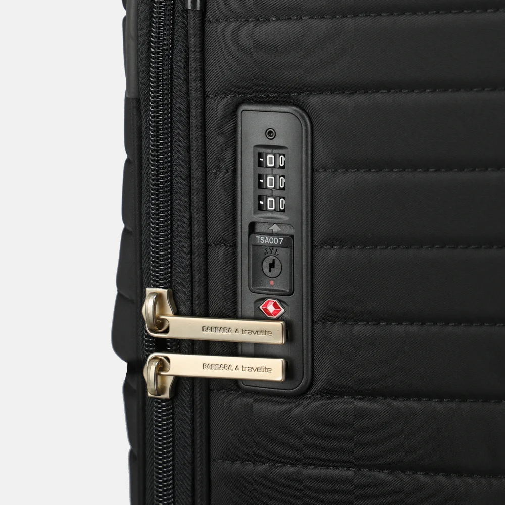 Travelite Barbara Stepp reiskoffer 80 cm black bij Duifhuizen