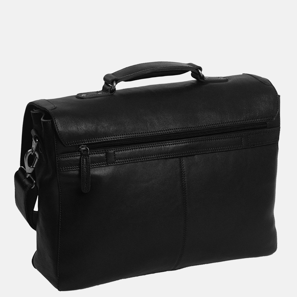 Chesterfield Iowa laptoptas 15.6 inch black bij Duifhuizen