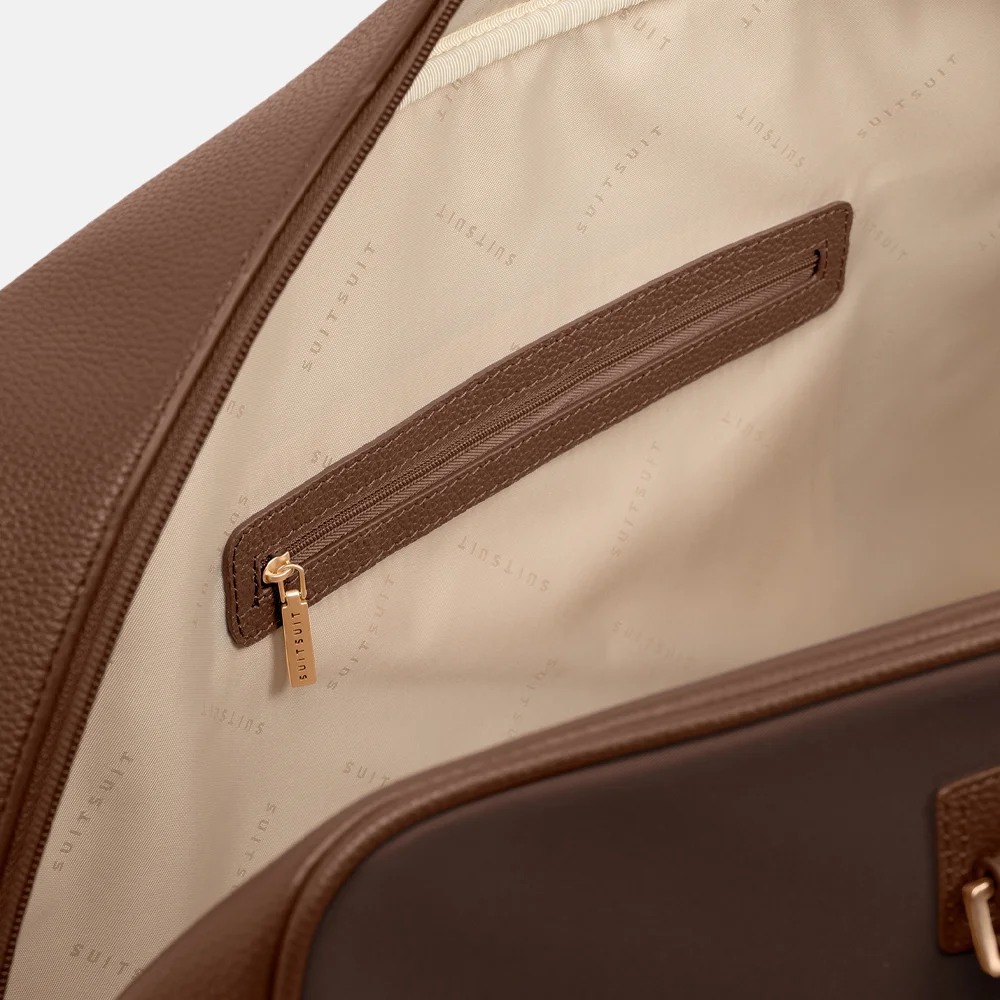 SUITSUIT Serenity Weekendtas hoog chocolade brown bij Duifhuizen