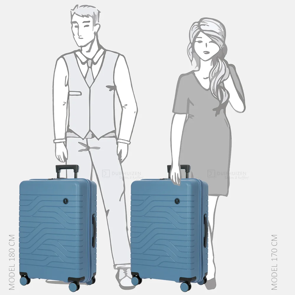 Bric's Ulisse Expandable reiskoffer 71 cm grey blue bij Duifhuizen
