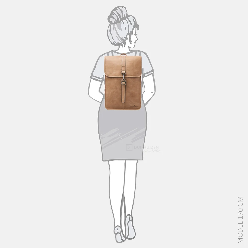 Castelijn & Beerens Carisma rugzak 15.6 inch beige bij Duifhuizen