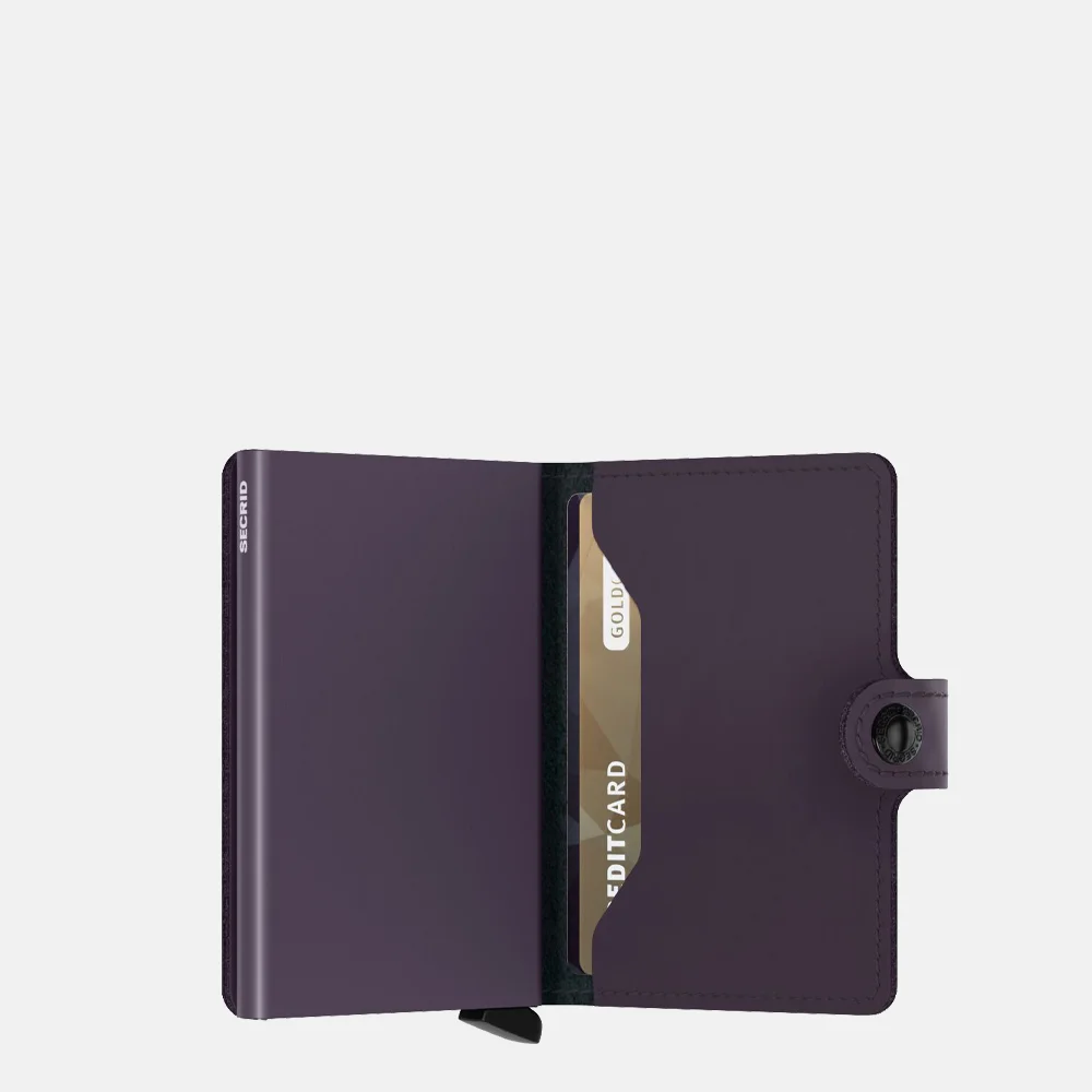 Secrid Miniwallet matte dark purple bij Duifhuizen