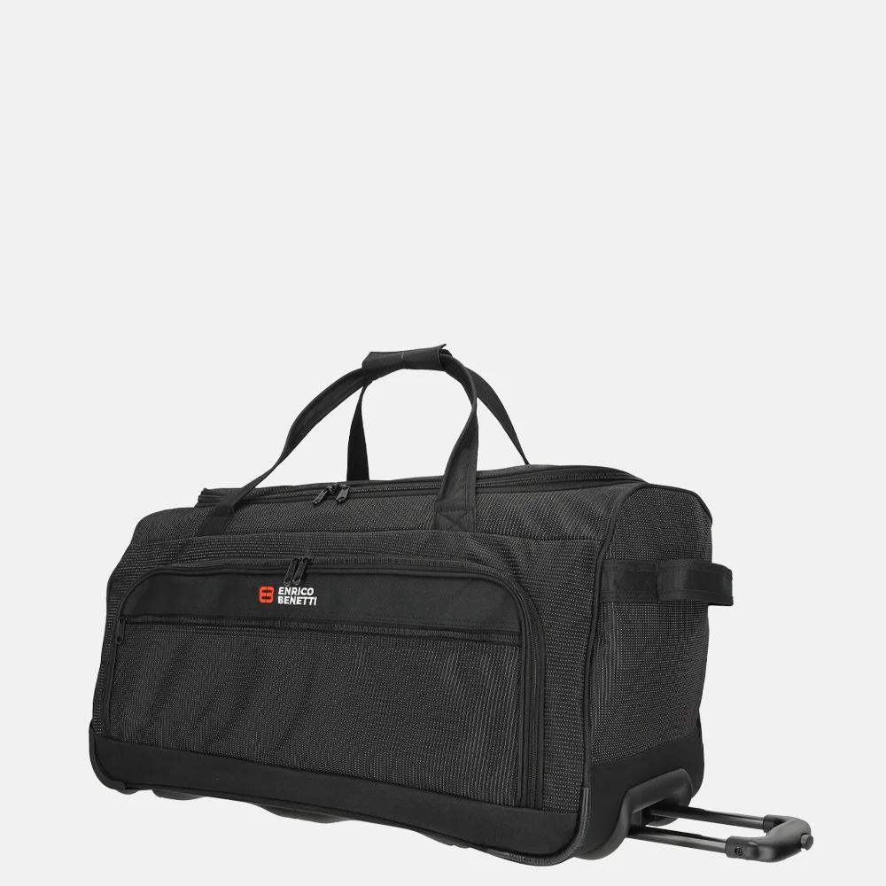 Enrico Benetti Santa Cruz wieltas 65cm dots black-white bij Duifhuizen