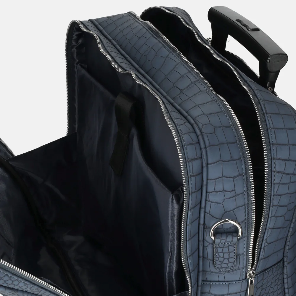 Olivia Lauren Octavia business trolley blauw bij Duifhuizen