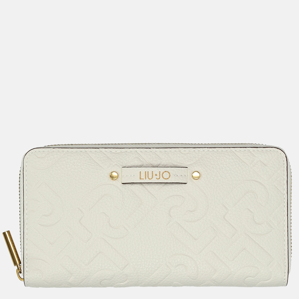 Liu Jo ziparound logo portemonnee XL bone