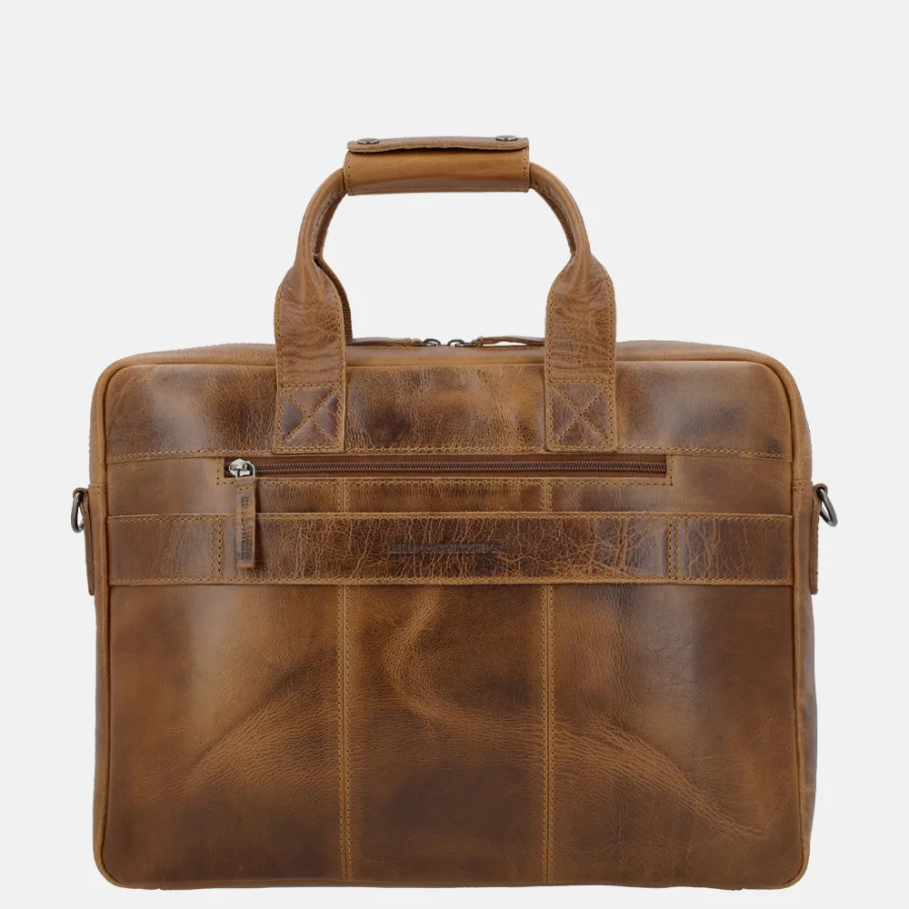 Hide & Stitches Next Navajo laptoptas 15.6 inch bruin bij Duifhuizen