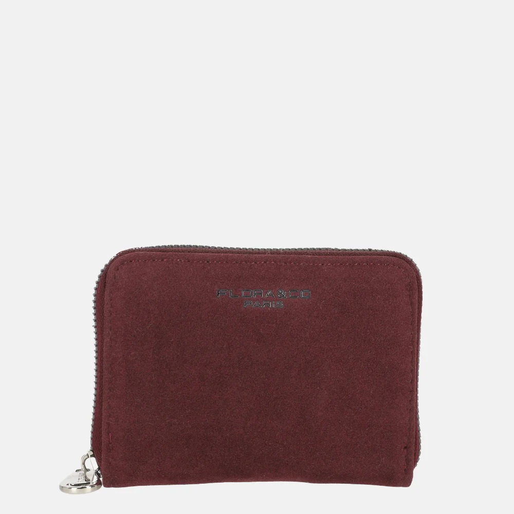 Flora & Co Suedine portemonnee S bordeaux