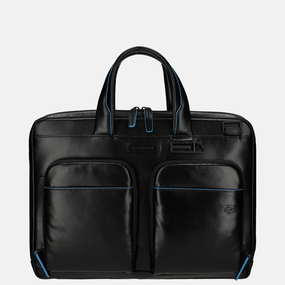 Piquadro laptoptas 14 inch nero bij Duifhuizen