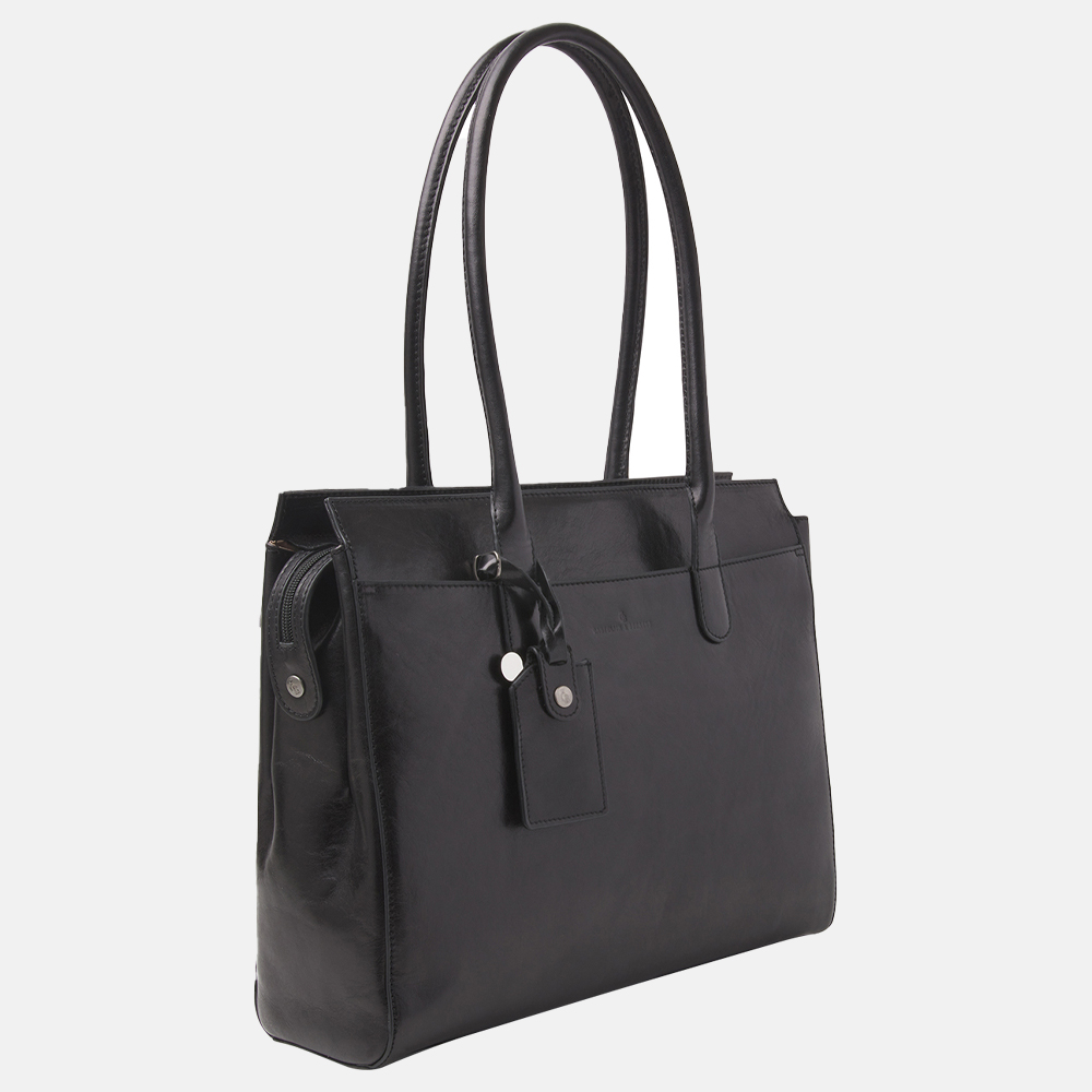 Castelijn & Beerens Gaucho Ellen laptoptas 15.6 inch zwart  bij Duifhuizen
