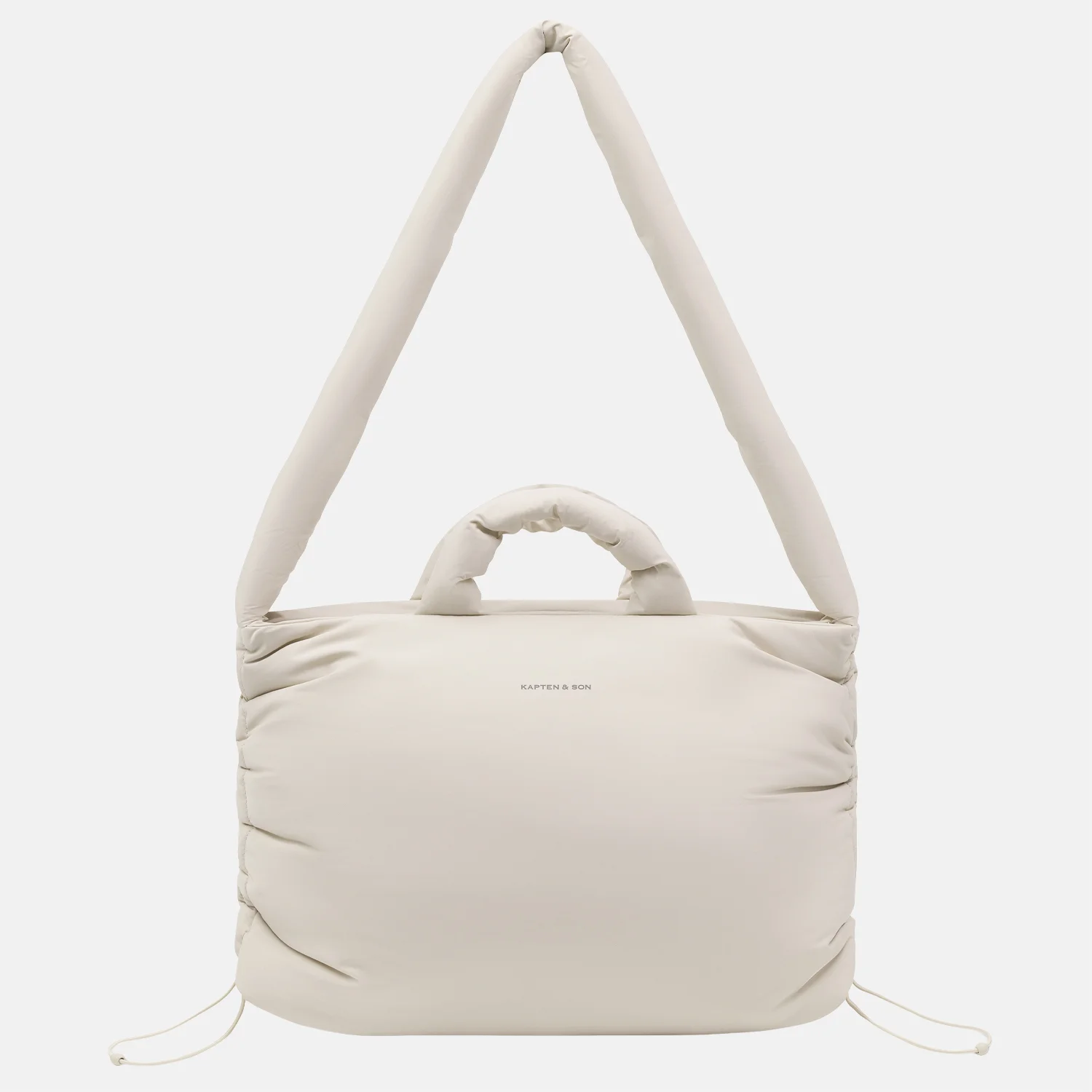 Kapten & Son Skara Cloud Pro shopper 16 inch sandstone bij Duifhuizen