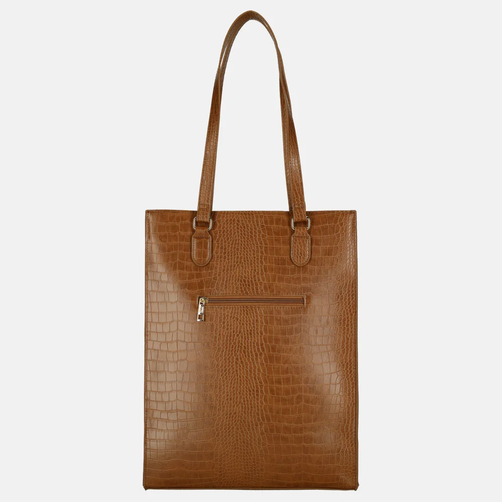 Duifhuizen shopper 14 inch cognac bij Duifhuizen