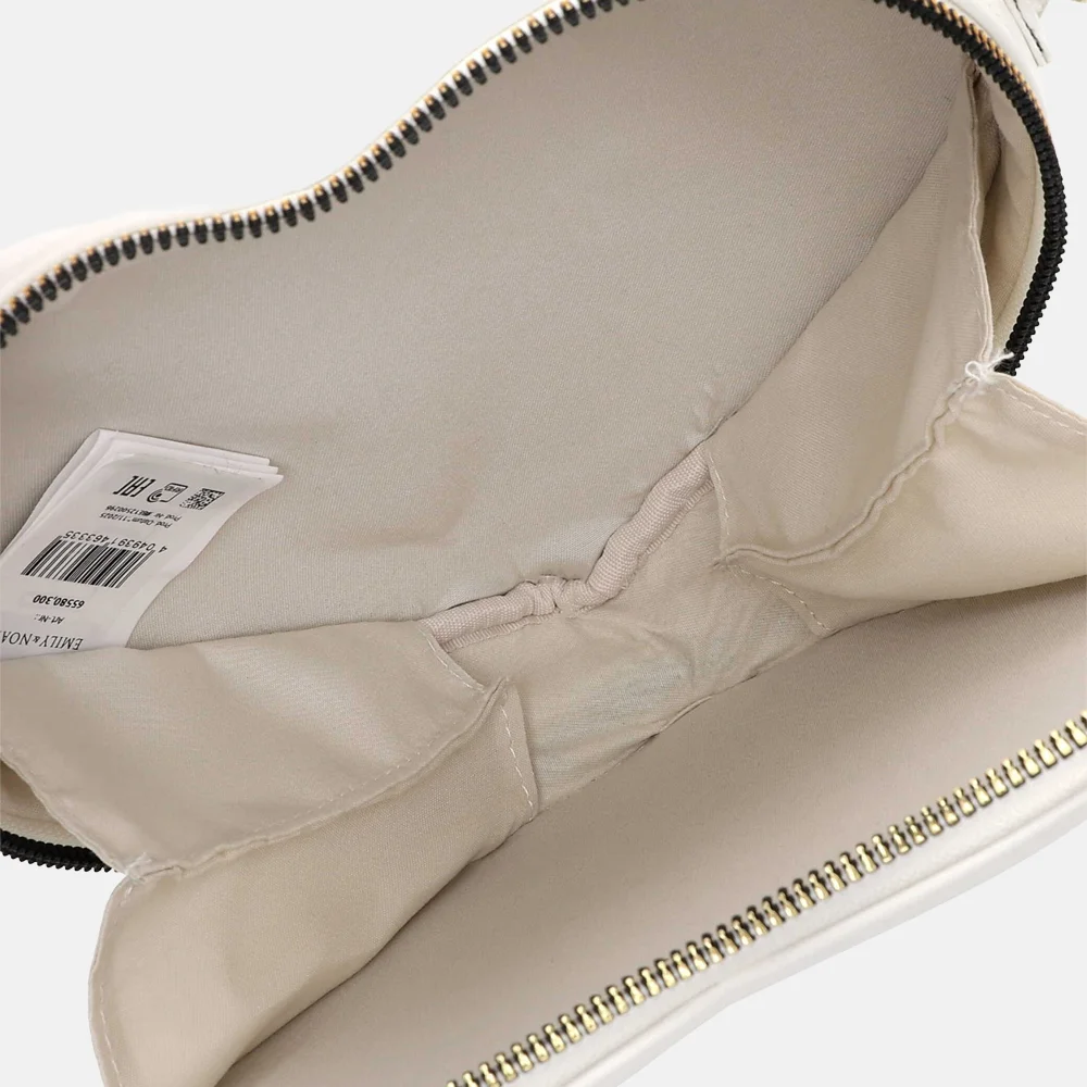 Emily & Noah Julia crossbody tas hart white bij Duifhuizen