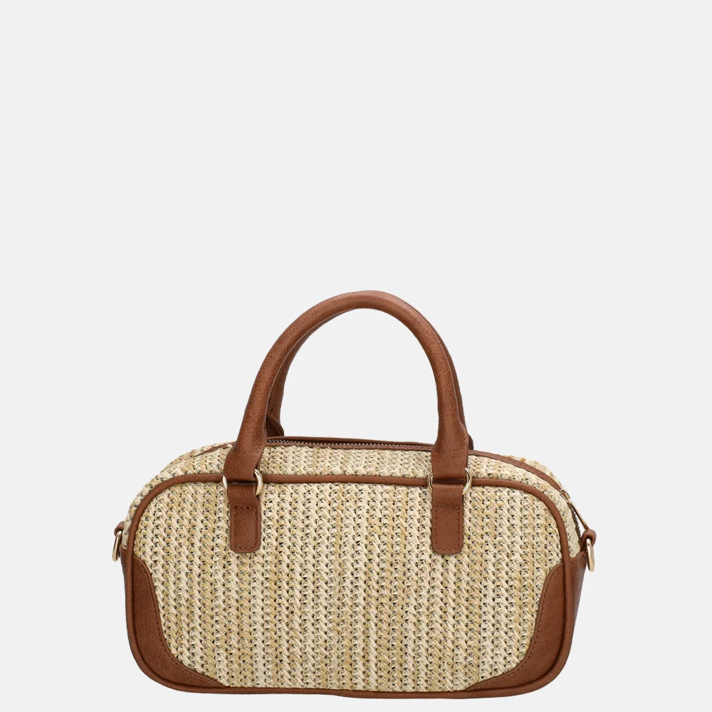 Charm London Hillingdon handtas beige/cognac bij Duifhuizen