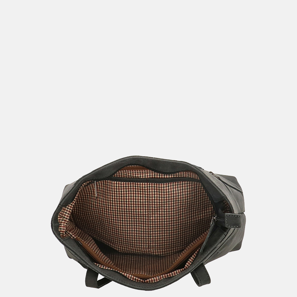 Hide & Stitches Idaho shopper black bij Duifhuizen