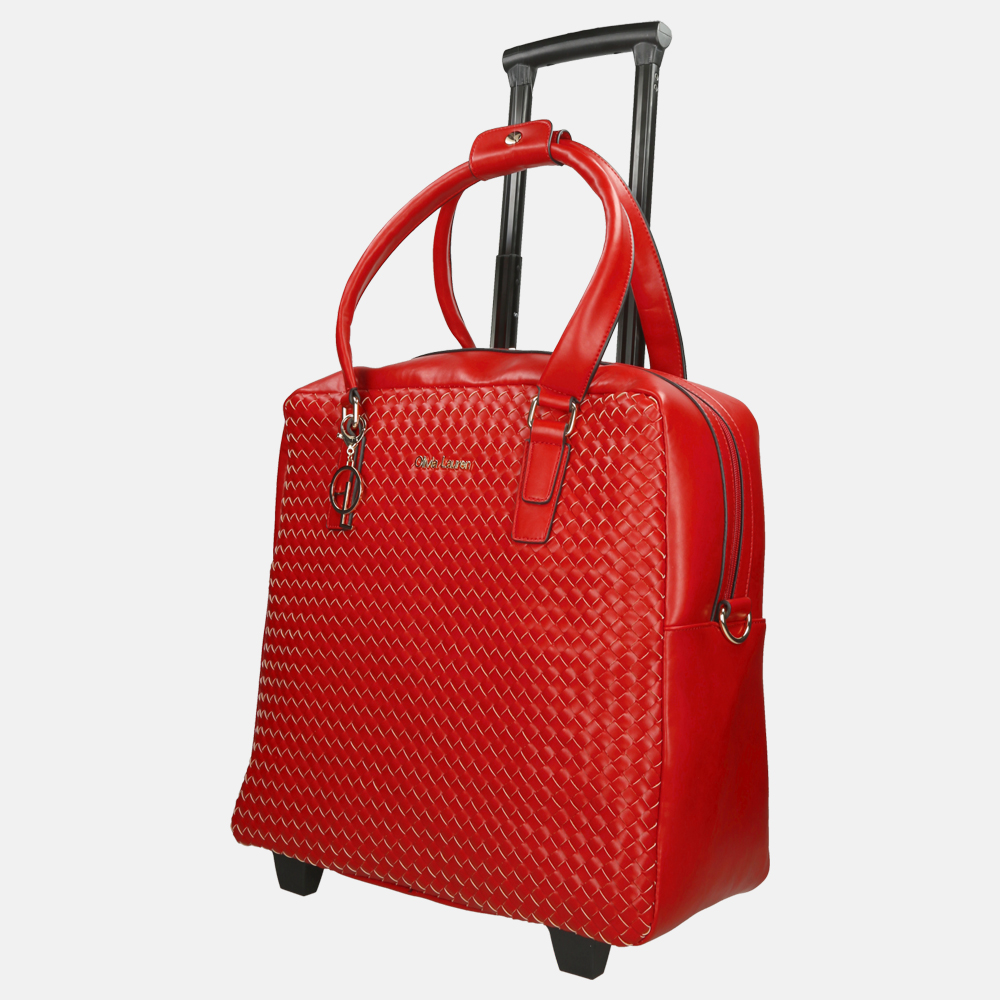 Olivia Lauren business trolley rood bij Duifhuizen