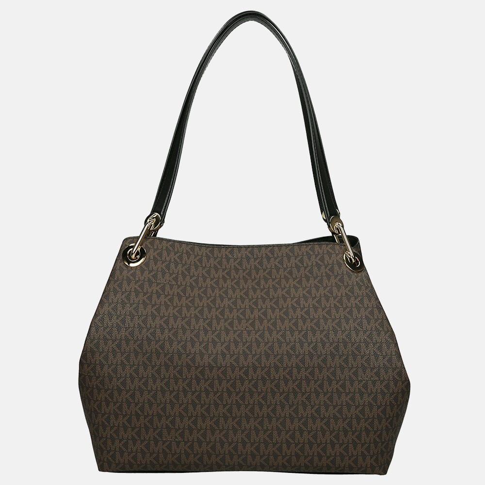 Michael Kors Raven buideltas brown black bij Duifhuizen