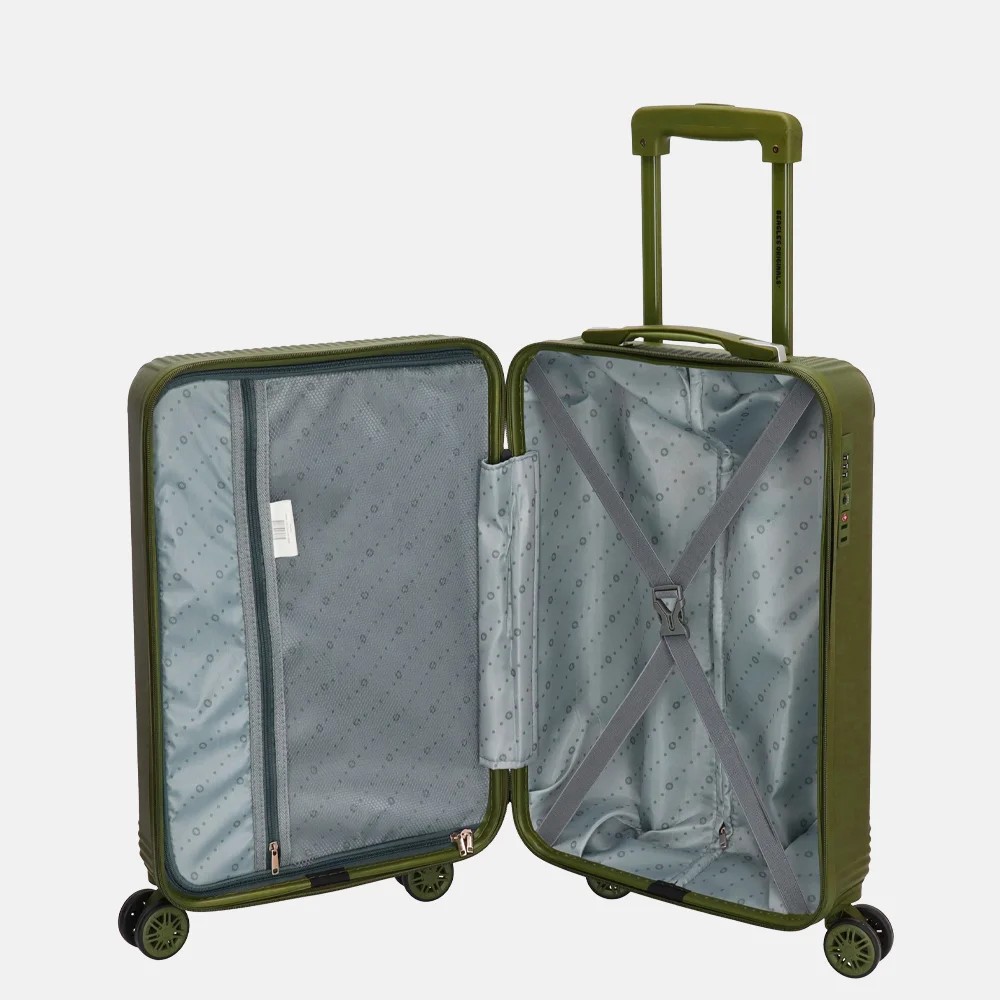 Beagles Originals spinner handbagage koffer 55 cm olive bij Duifhuizen