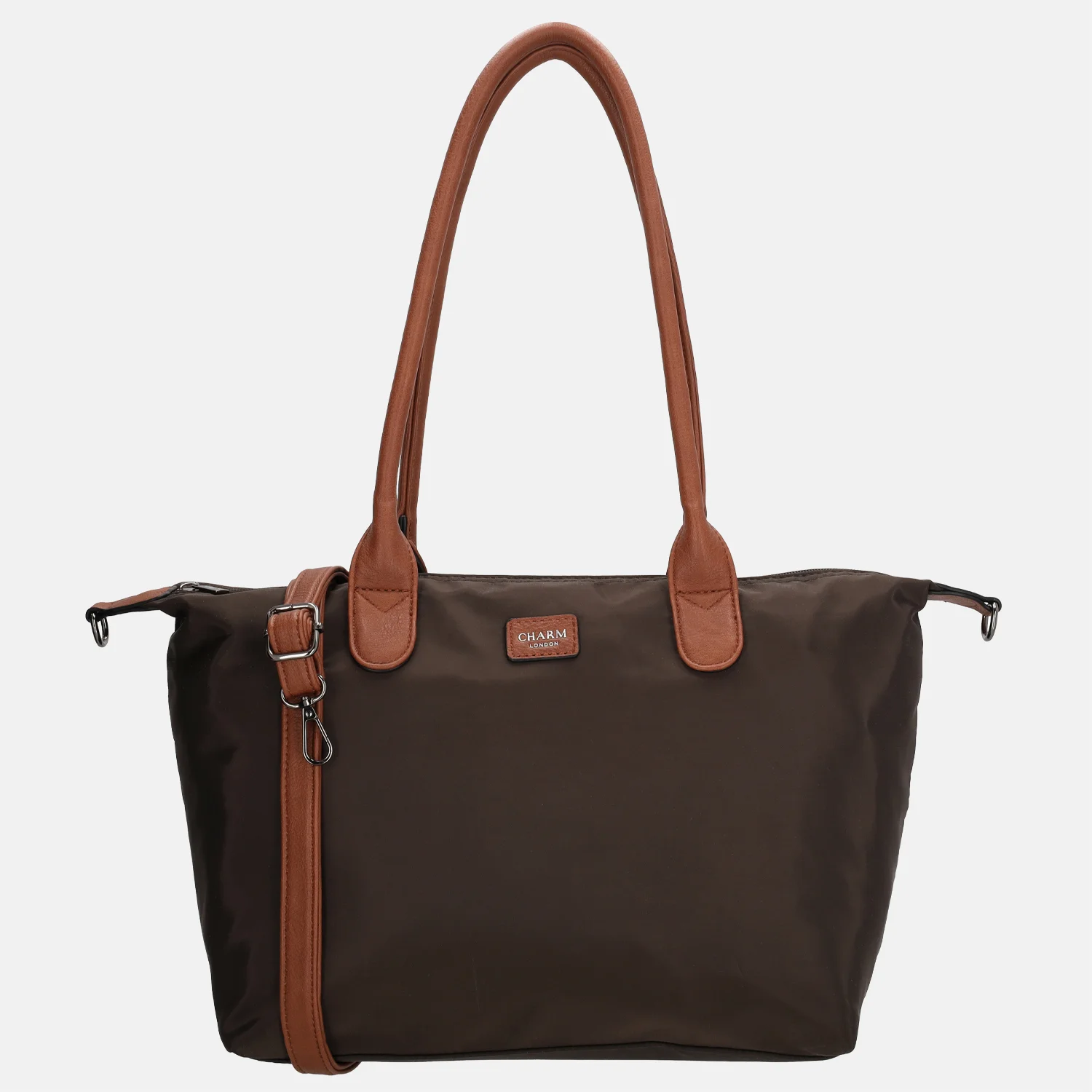 Charm London Buckingham shopper L donkerbruin bij Duifhuizen