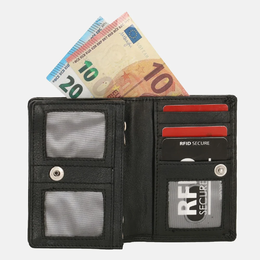 DD Exclusive portemonnee black bij Duifhuizen