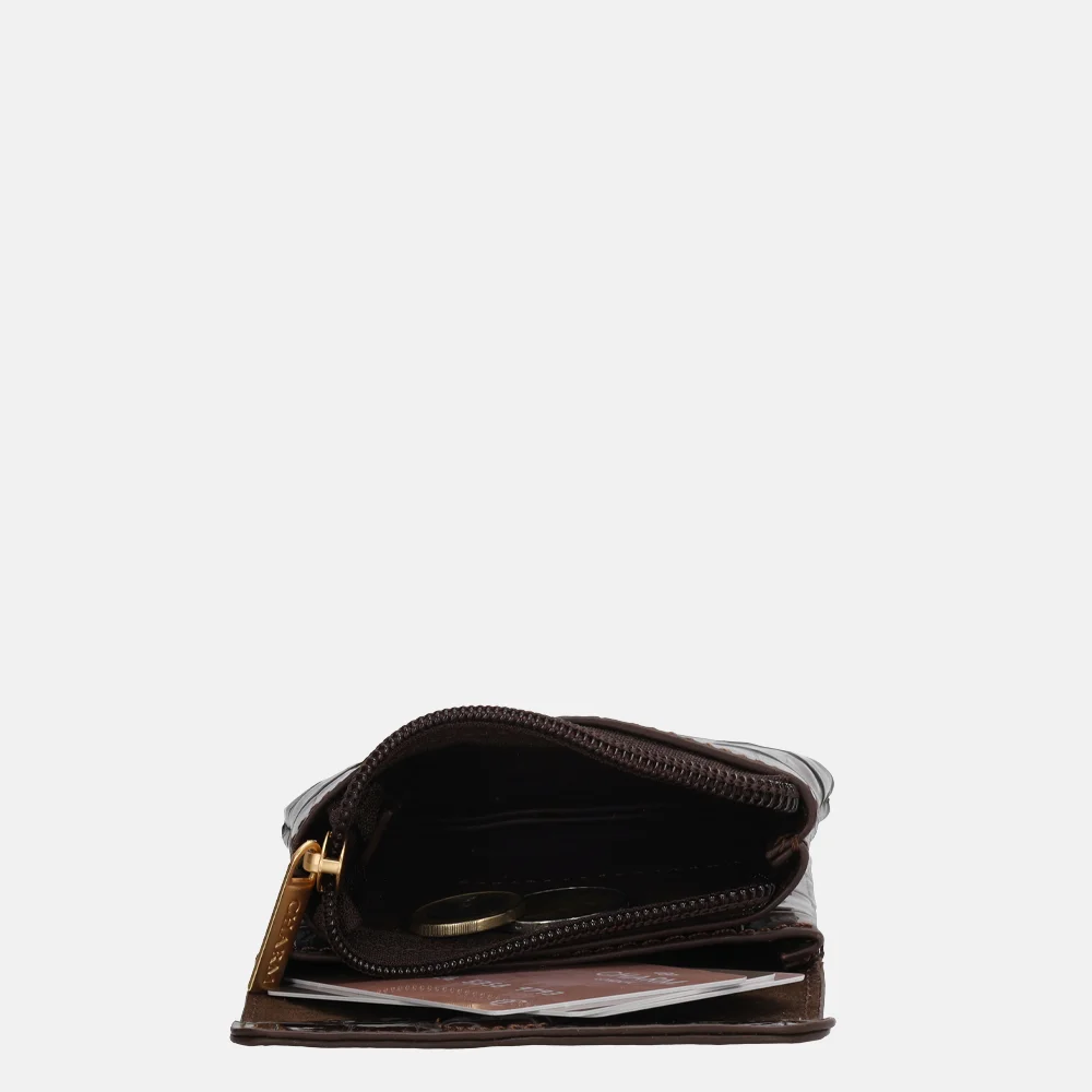 Charm London Knightbridge portemonnee S donkerbruin bij Duifhuizen