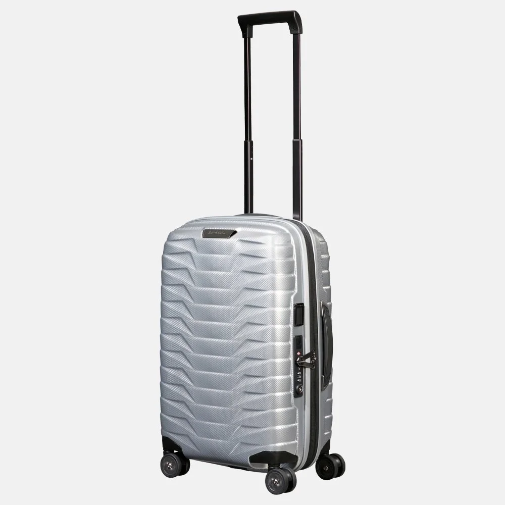 Samsonite Proxis expandable handbagage koffer 55 cm silver bij Duifhuizen