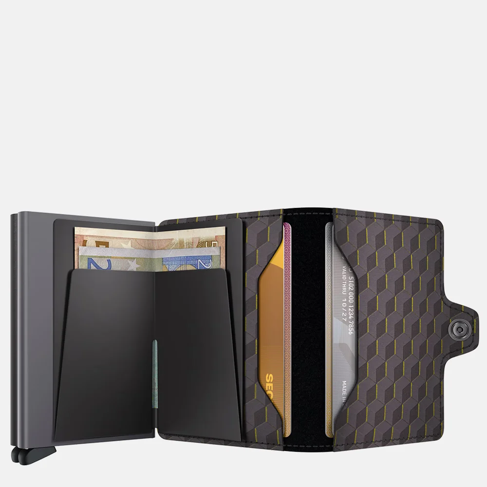 Secrid Miniwallet pasjeshouder optical grey yellow bij Duifhuizen
