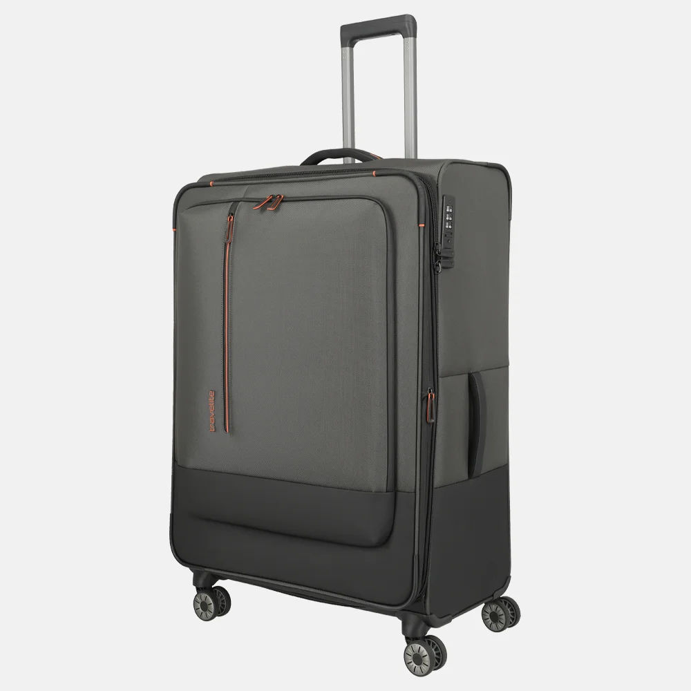 Travelite Crosslite reiskoffer 81 cm XL expendable dark olive bij Duifhuizen