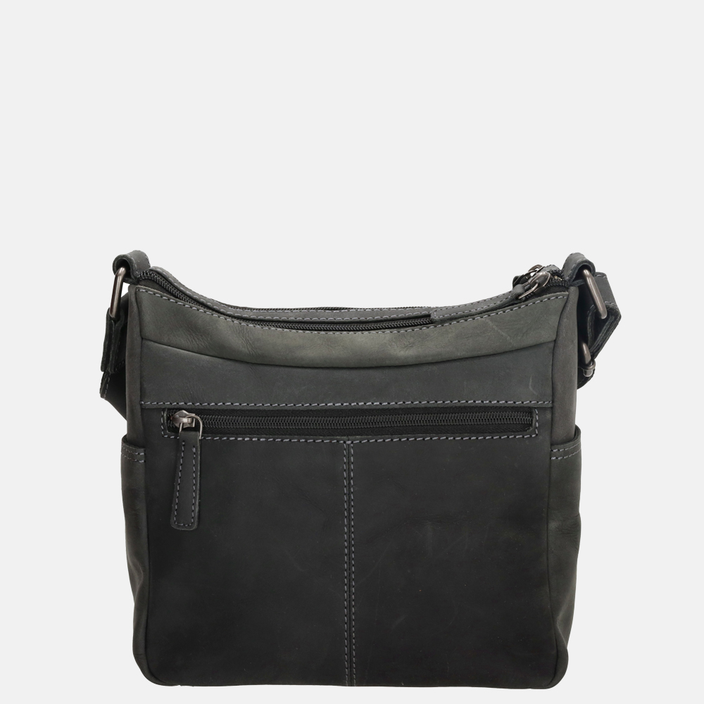 Hide & Stitches crossbody tas zwart bij Duifhuizen