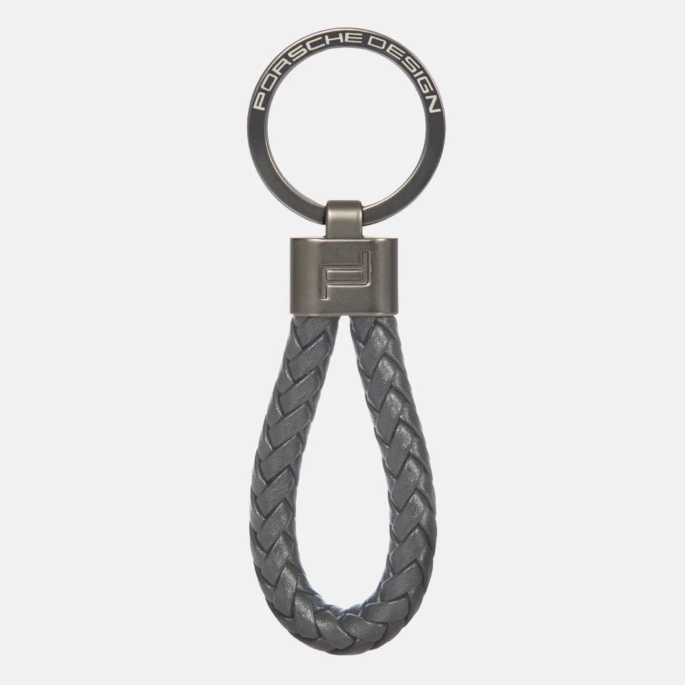 Porsche Design sleutelhanger leer anthraciet