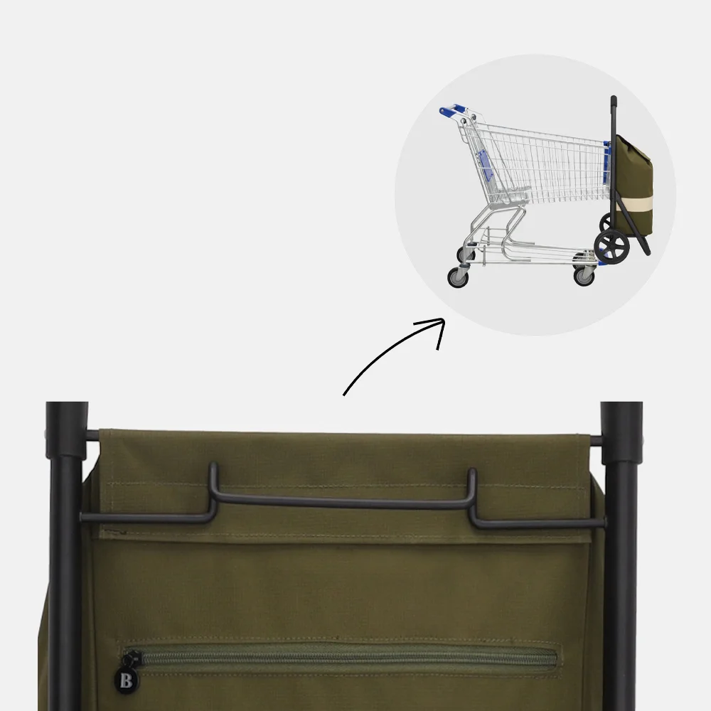 Beagles boodschappentrolley olijfgroen bij Duifhuizen