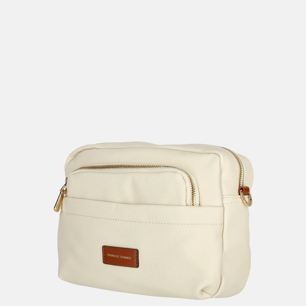 Daniele Donati crossbody tas light beige bij Duifhuizen
