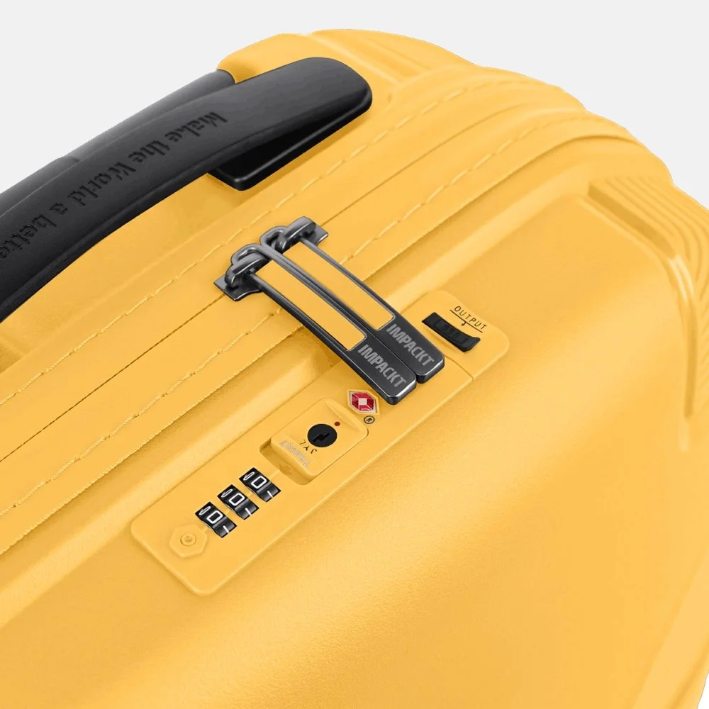 Impackt Spinner koffer 65 cm sunset yellow bij Duifhuizen