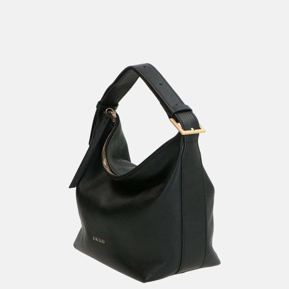 Loulou Essentiels Marie handtas black bij Duifhuizen