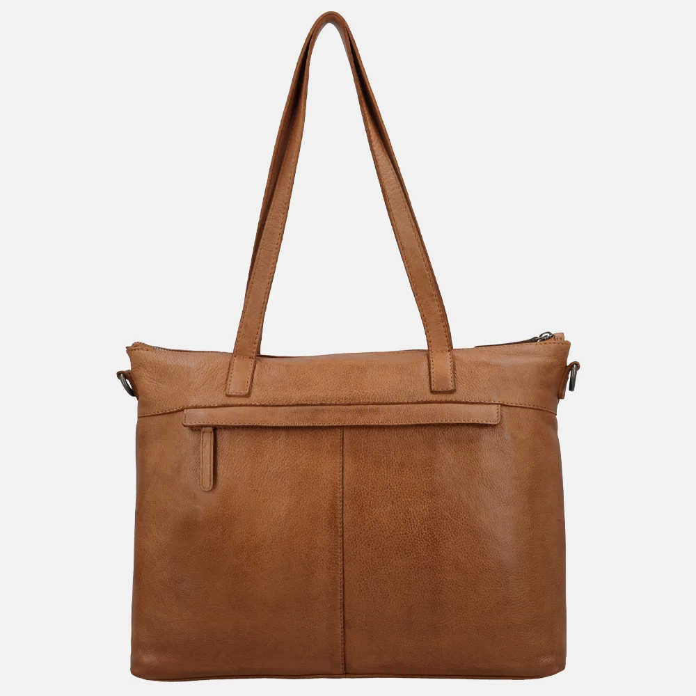 Hide & Stitches Country shopper 13.3 inch camel bij Duifhuizen