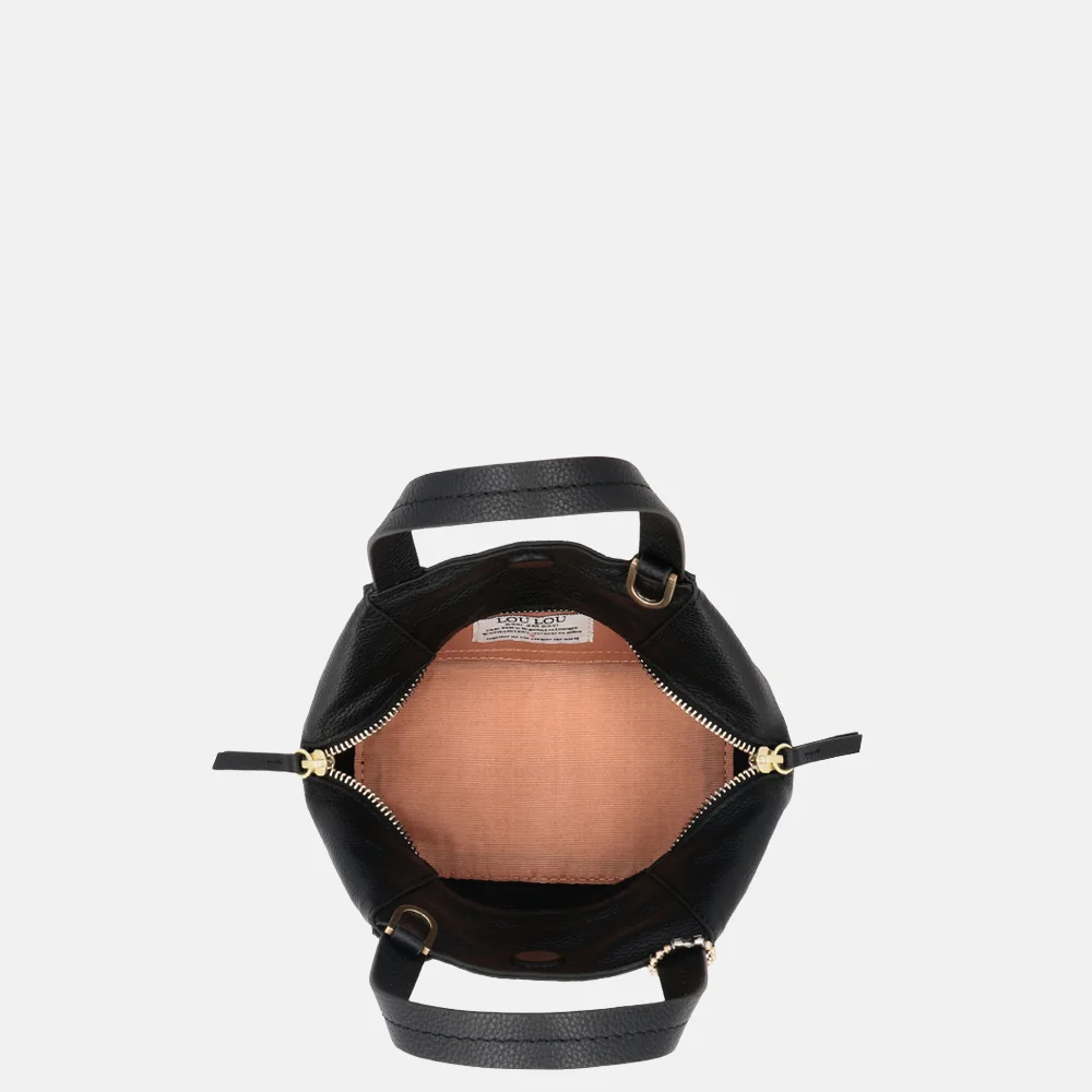 Loulou Essentiels Elodie handtas black bij Duifhuizen