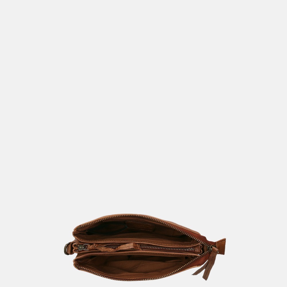 Legend Como clutch/crossbody tas cognac bij Duifhuizen