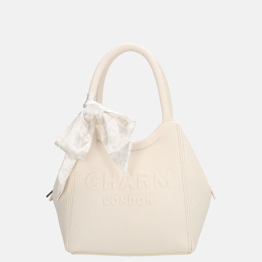 Charm London Bond street handtas off white bij Duifhuizen