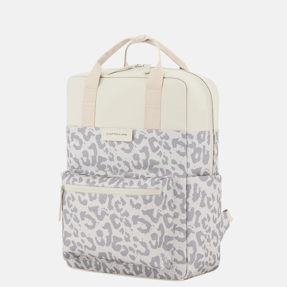 Kapten & Son Bergen Pro LEO laptoprugzak 15 inch leopard bij Duifhuizen