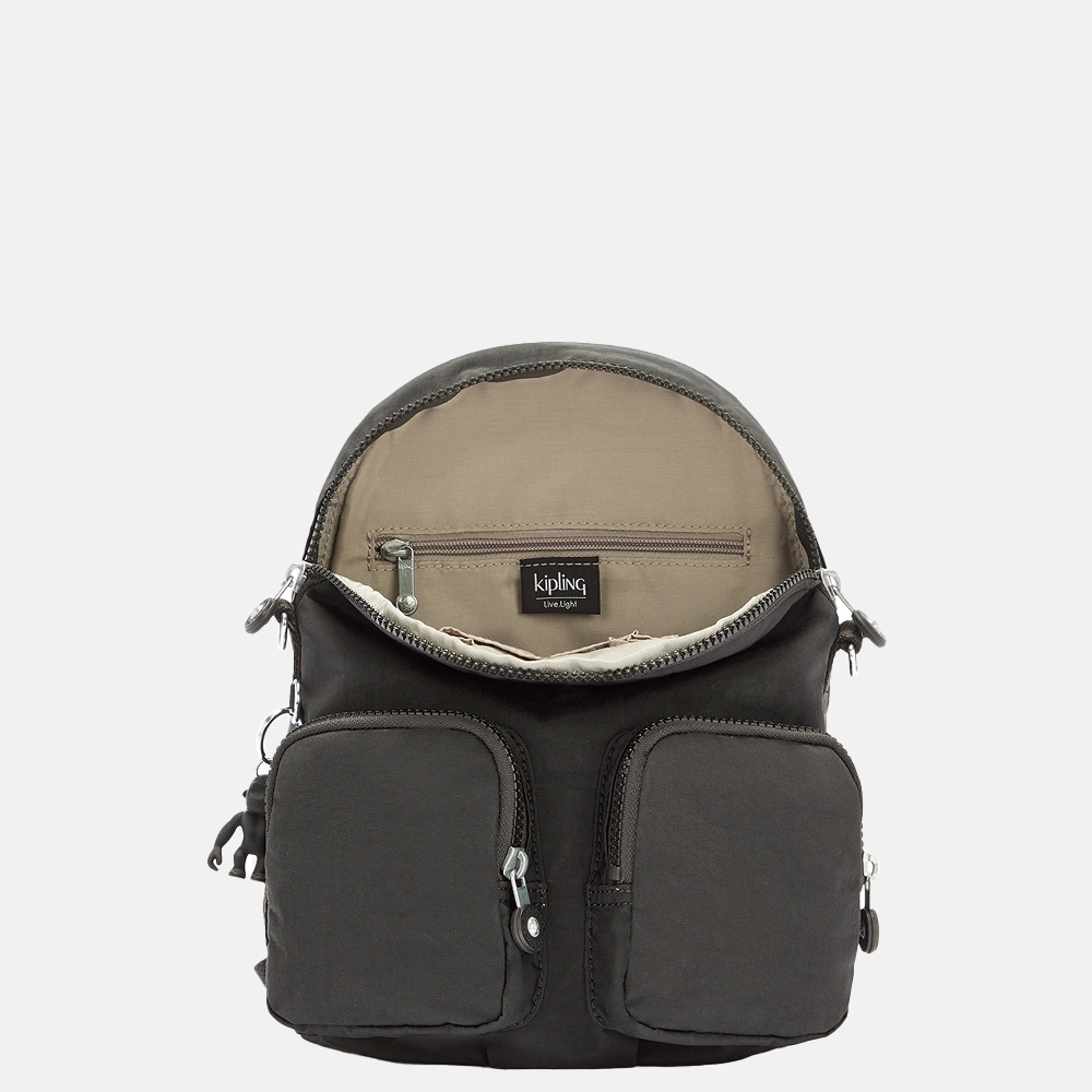 Kipling Firefly Up rugzak black noir bij Duifhuizen