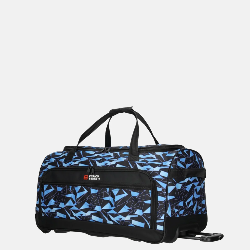 Enrico Benetti Santa Cruz wieltas 75cm black-aqua bij Duifhuizen