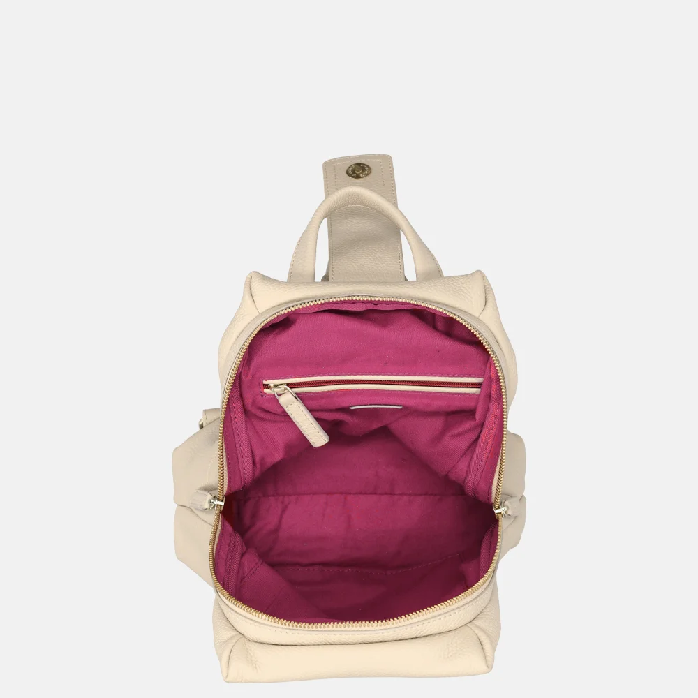 Rise of rosa rugzak offwhite bij Duifhuizen